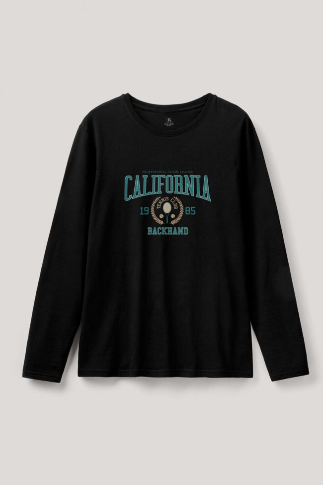California Tennis Club, Long Sleeve Μπλούζα σε Μαύρο Χρώμα