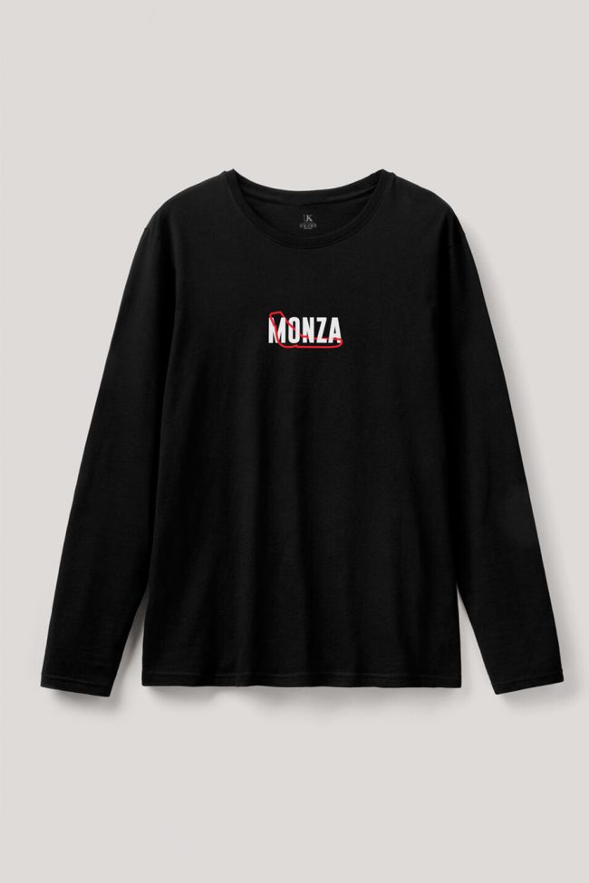 Monza, Long Sleeve Μπλούζα σε Μαύρο Χρώμα