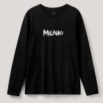 Milano Graffiti, Long Sleeve Μπλούζα σε Μαύρο Χρώμα