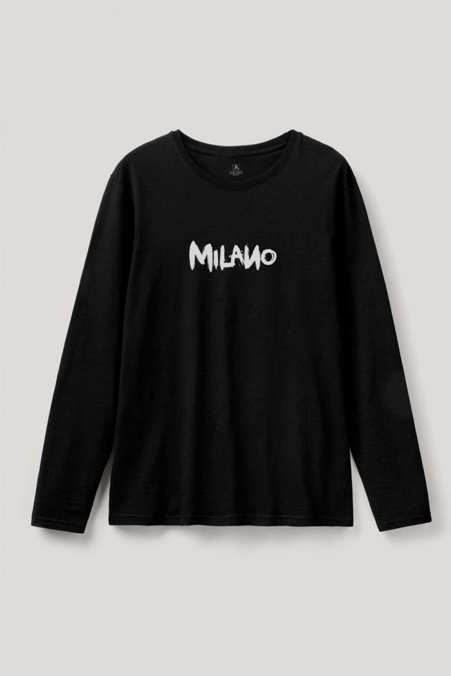 Milano Graffiti, Long Sleeve Μπλούζα σε Μαύρο Χρώμα
