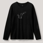 Cat Fist Bump, Long Sleeve Μπλούζα σε Μαύρο Χρώμα