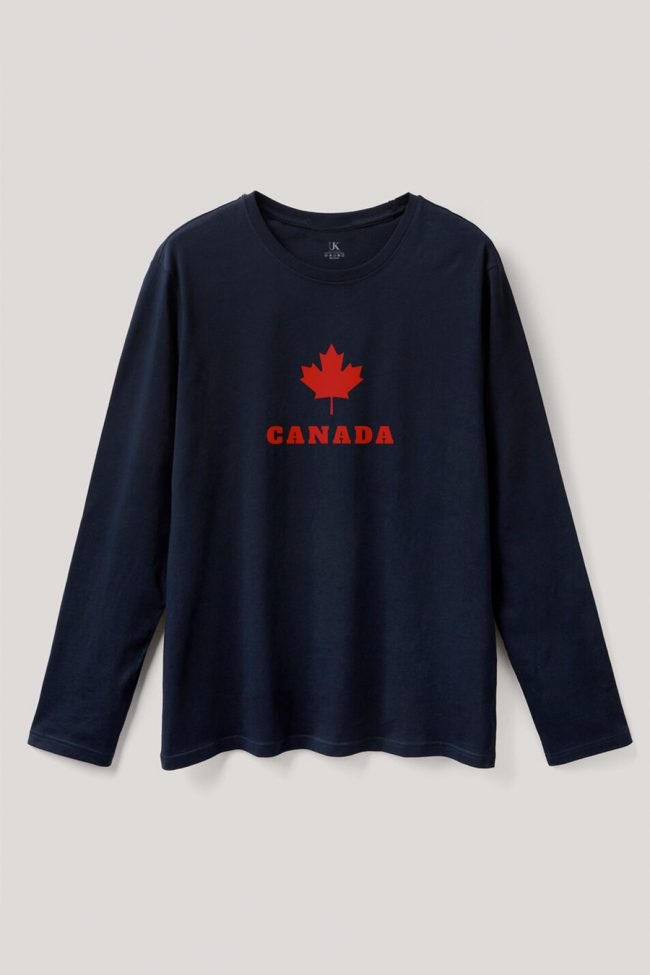 Canada, Long Sleeve Μπλούζα σε Μπλε Χρώμα