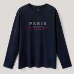 Paris Dream Makers, Long Sleeve Μπλούζα σε Μπλε Χρώμα