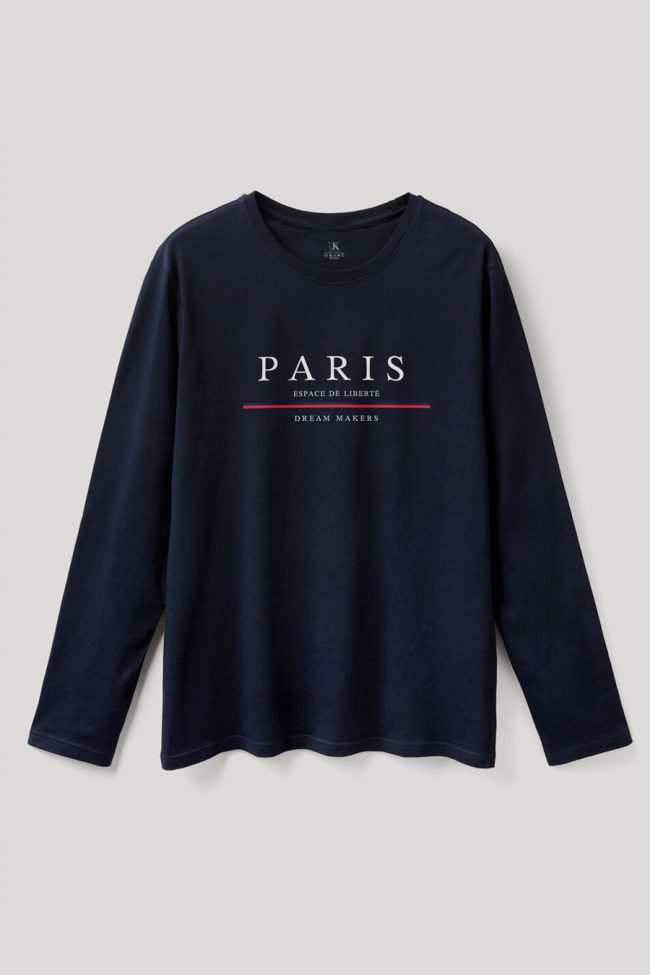 Paris Dream Makers, Long Sleeve Μπλούζα σε Μπλε Χρώμα
