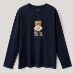 No Rulez Teddy, Long Sleeve Μπλούζα σε Μπλε Χρώμα