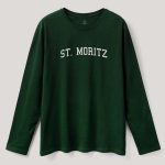 St. Moritz, Long Sleeve Μπλούζα σε Πράσινο Χρώμα