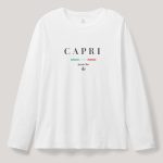 Capri Yacht Club, Long Sleeve Μπλούζα σε Λευκό Χρώμα