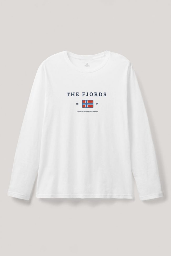 The Fjords, Long Sleeve Μπλούζα σε Λευκό Χρώμα