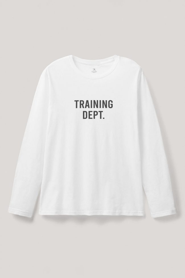 Training Department, Long Sleeve Μπλούζα σε Λευκό Χρώμα