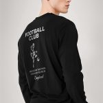 Football Club, Long Sleeve Μπλούζα σε Μαύρο Χρώμα