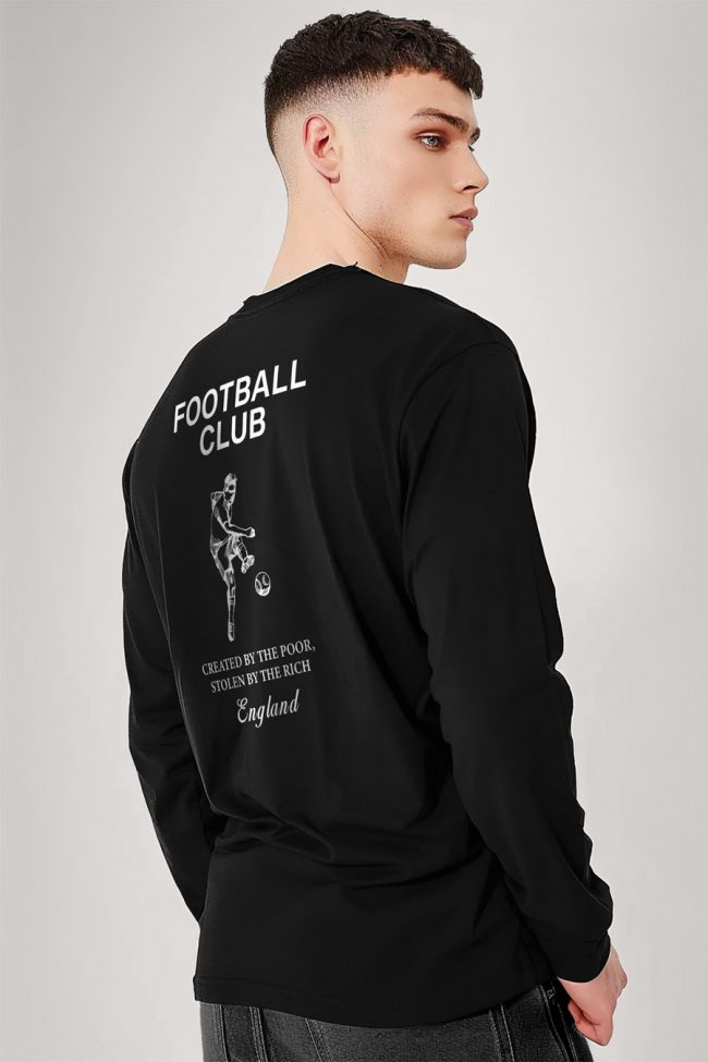 Football Club, Long Sleeve Μπλούζα σε Μαύρο Χρώμα