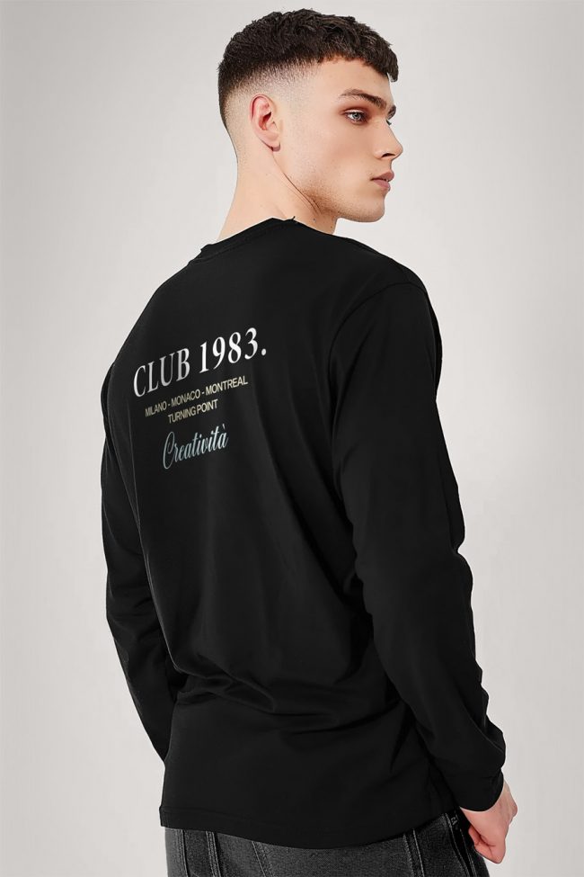 Club 1983, Long Sleeve Μπλούζα σε Μαύρο Χρώμα