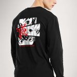 Your Heart Ablaze, Long Sleeve Μπλούζα σε Μαύρο Χρώμα