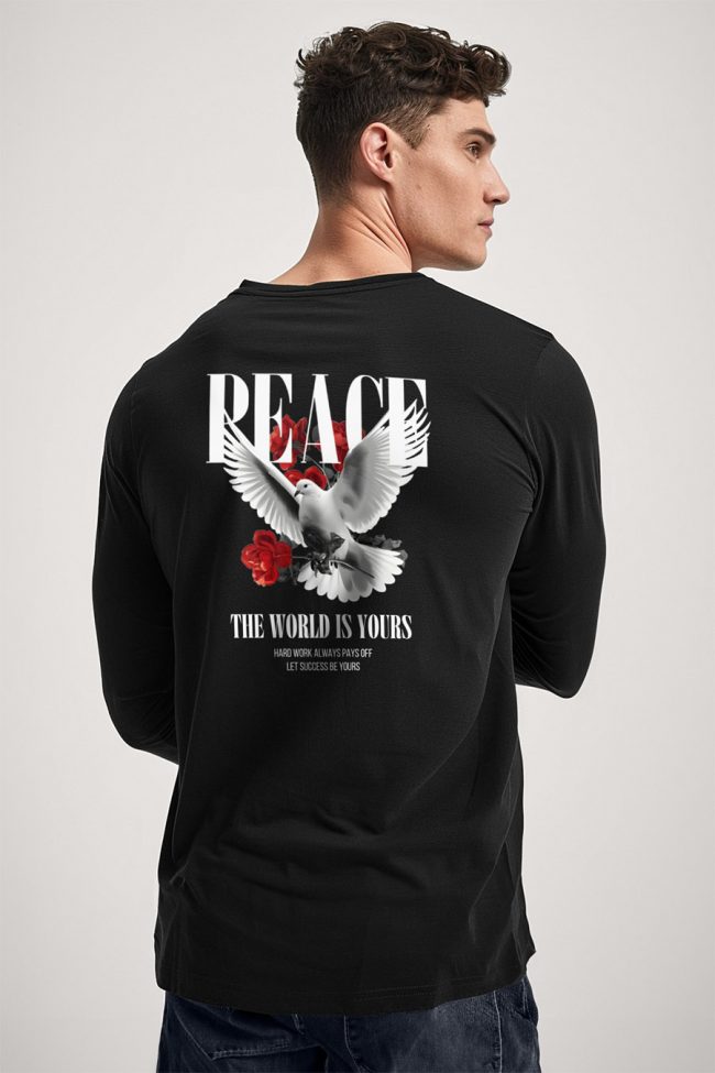 The World Is Yours, Long Sleeve Μπλούζα σε Μαύρο Χρώμα