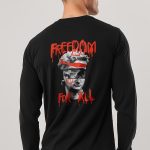 Freedom For All, Long Sleeve Μπλούζα σε Μαύρο Χρώμα
