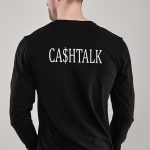 Cashtalk, Long Sleeve Μπλούζα σε Μαύρο Χρώμα