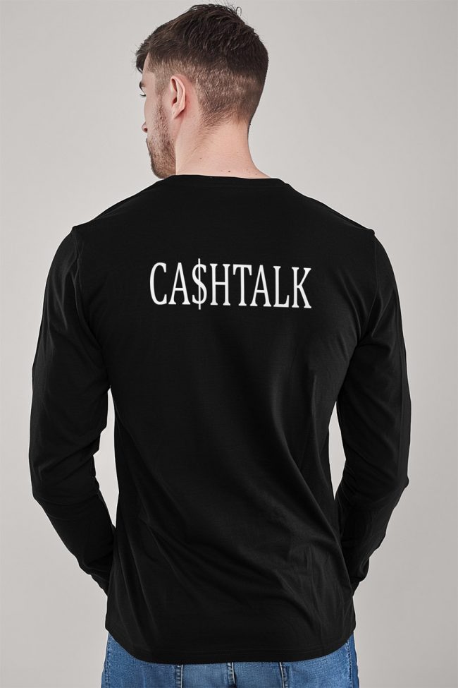 Cashtalk, Long Sleeve Μπλούζα σε Μαύρο Χρώμα