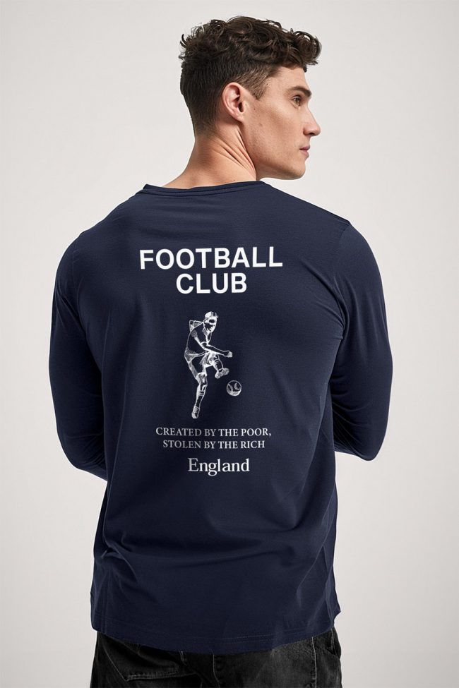Football Club, Long Sleeve Μπλούζα σε Μπλε Χρώμα