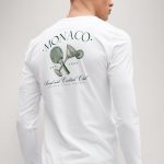 Monaco Cocktail Club, Long Sleeve Μπλούζα σε Λευκό Χρώμα