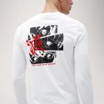 Your Heart Ablaze, Long Sleeve Μπλούζα σε Λευκό Χρώμα