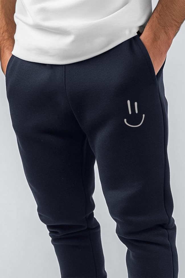 Smiley Face, Παντελόνι Φόρμας σε Μπλε Χρώμα