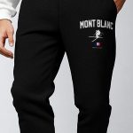 Mont Blanc Alps, Παντελόνι Φόρμας σε Μαύρο Χρώμα