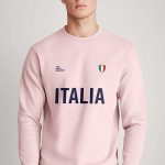 Italia Bold, Φούτερ σε Ροζ Χρώμα