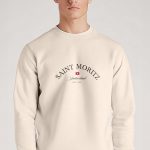 Saint Moritz Switzerland, Φούτερ σε Εκρού Χρώμα