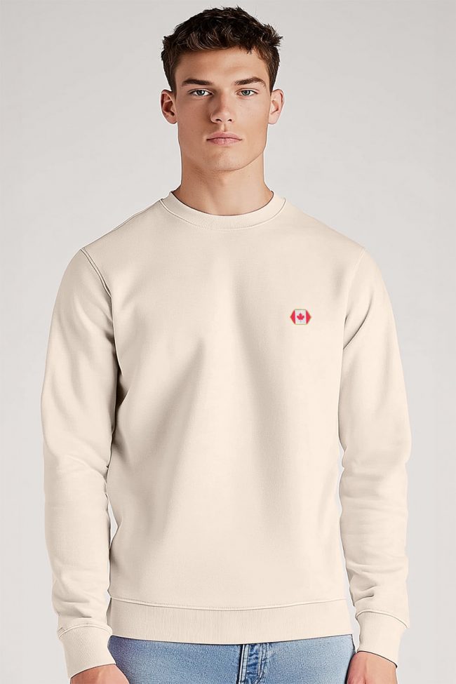 Minimal Canada Flag, Φούτερ σε Εκρού Χρώμα