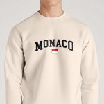 Monaco Flag, Φούτερ σε Εκρού Χρώμα