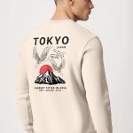 Japanese Sunset, Φούτερ σε Εκρού Χρώμα