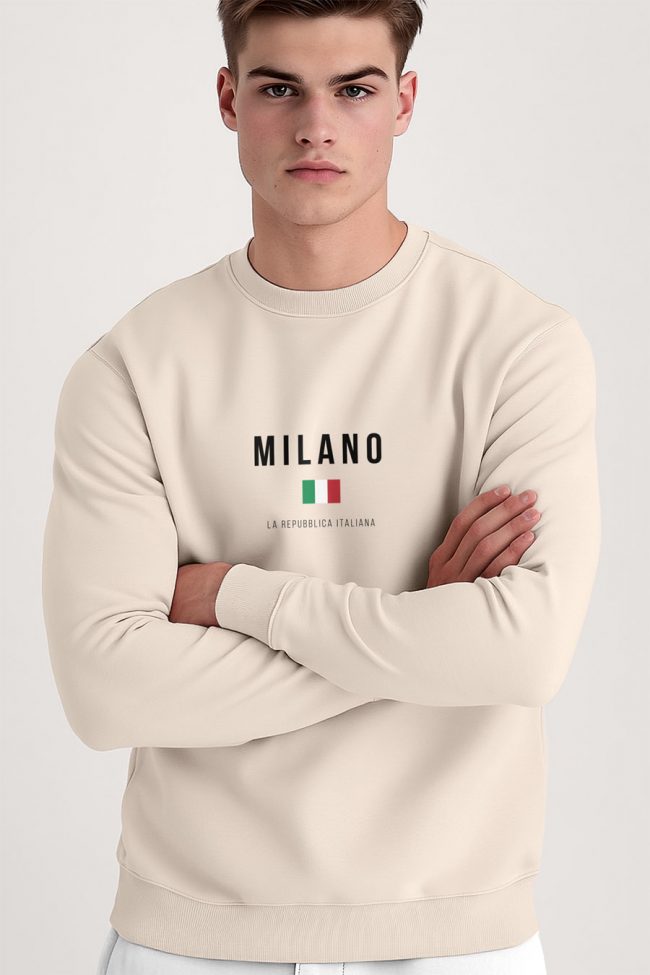 Milano La Repubblica, Φούτερ σε Εκρού Χρώμα