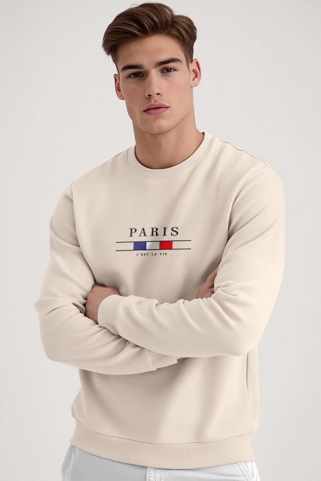 Paris La Vie, Φούτερ σε Εκρού Χρώμα