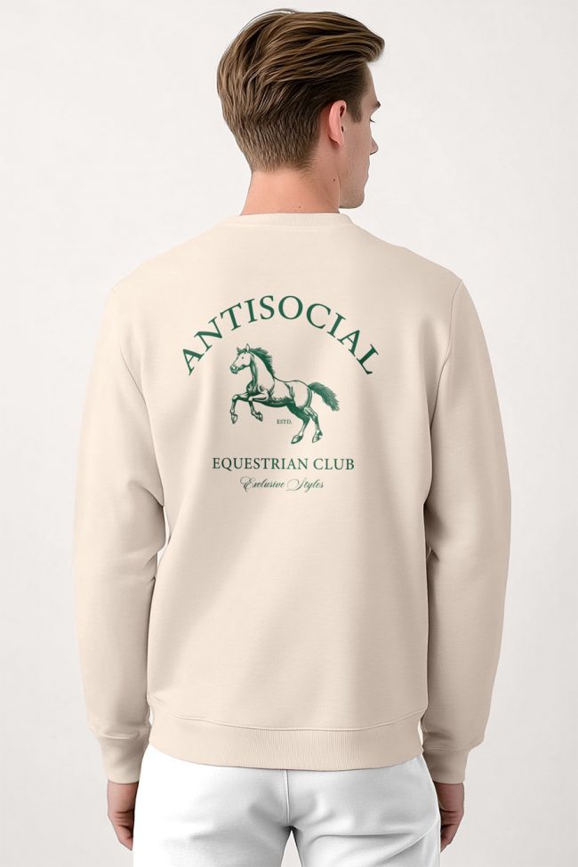 Antisocial Club, Φούτερ σε Εκρού Χρώμα