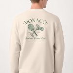 Monaco Cocktail Club, Φούτερ σε Εκρού Χρώμα