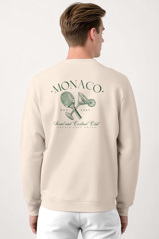 Monaco Cocktail Club, Φούτερ σε Εκρού Χρώμα