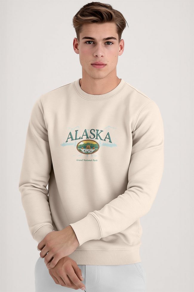 Alaska, Φούτερ σε Εκρού Χρώμα