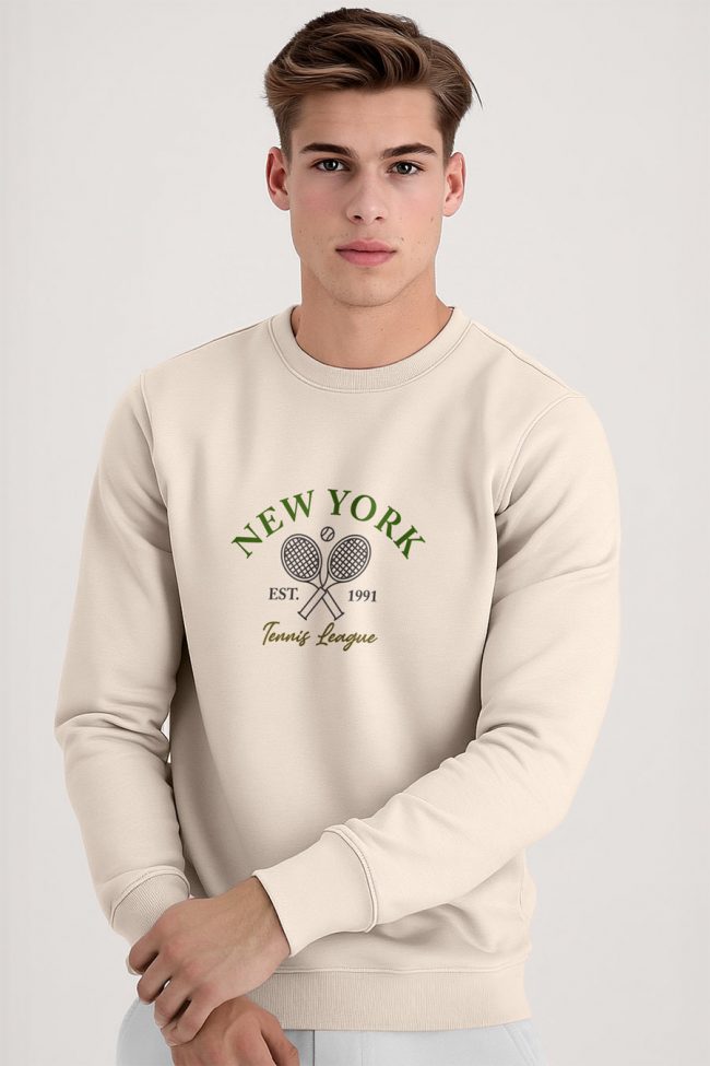 New York Tennis Club, Φούτερ σε Εκρού Χρώμα