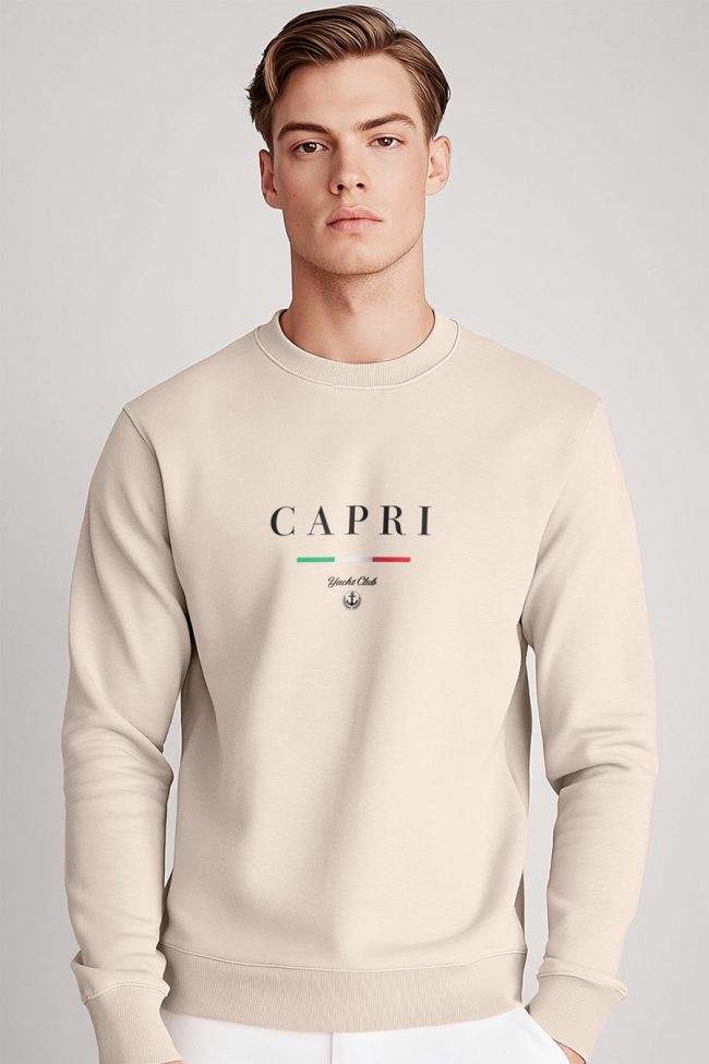 Capri Yacht Club, Φούτερ σε Εκρού Χρώμα