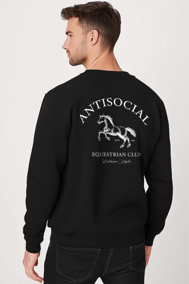 Antisocial Club, Φούτερ σε Μαύρο Χρώμα