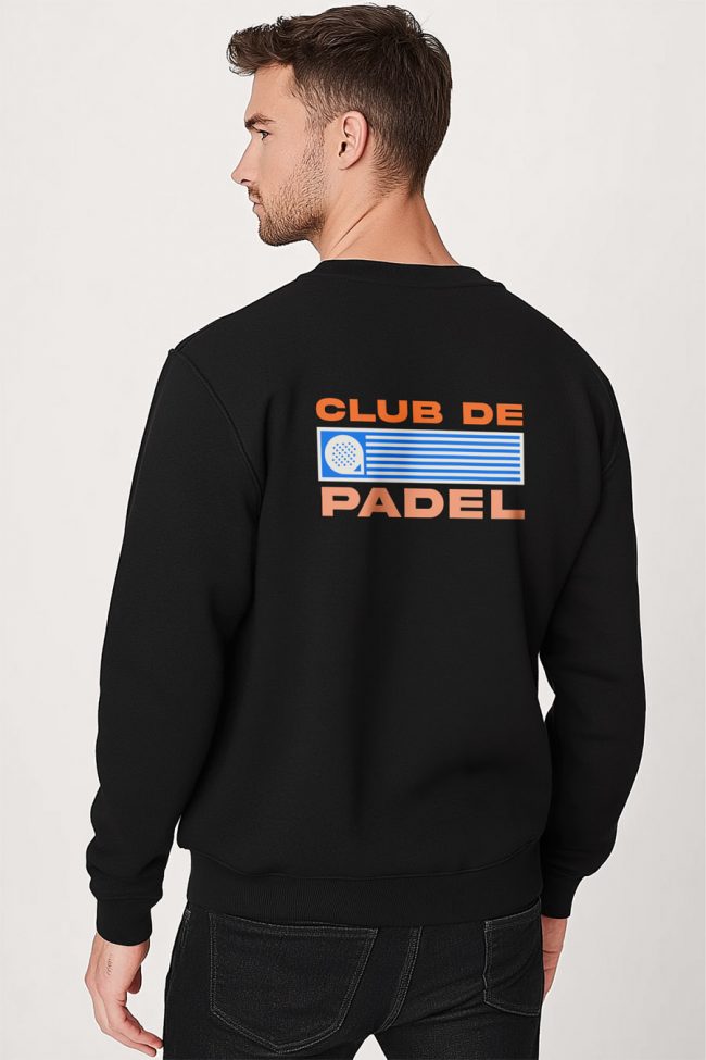 Padel Club, Φούτερ σε Μαύρο Χρώμα