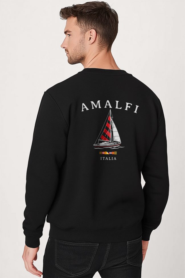 Amalfi, Φούτερ σε Μαύρο Χρώμα