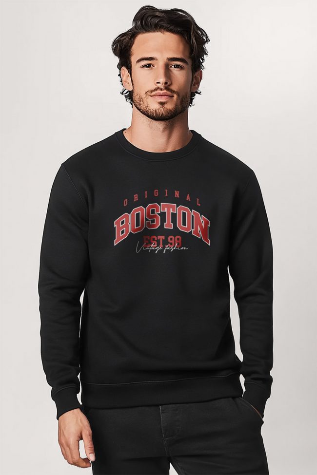 Boston Original, Φούτερ σε Μαύρο Χρώμα