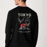 Japanese Sunset, Φούτερ σε Μαύρο Χρώμα