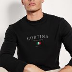Cortina Ski Club, Φούτερ σε Μαύρο Χρώμα