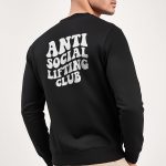 Antisocial Lifting Club, Φούτερ σε Μαύρο Χρώμα