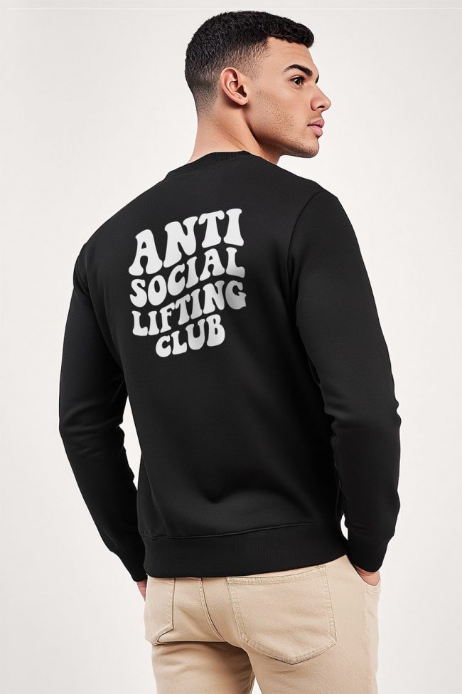 Antisocial Lifting Club, Φούτερ σε Μαύρο Χρώμα