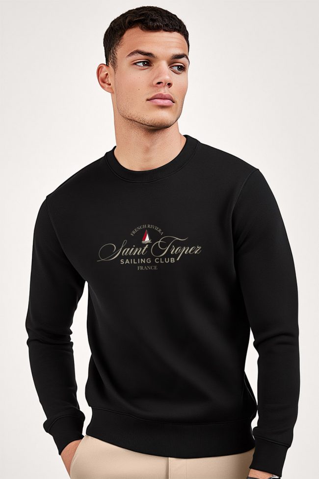 Saint Tropez Sailing Club, Φούτερ σε Μαύρο Χρώμα