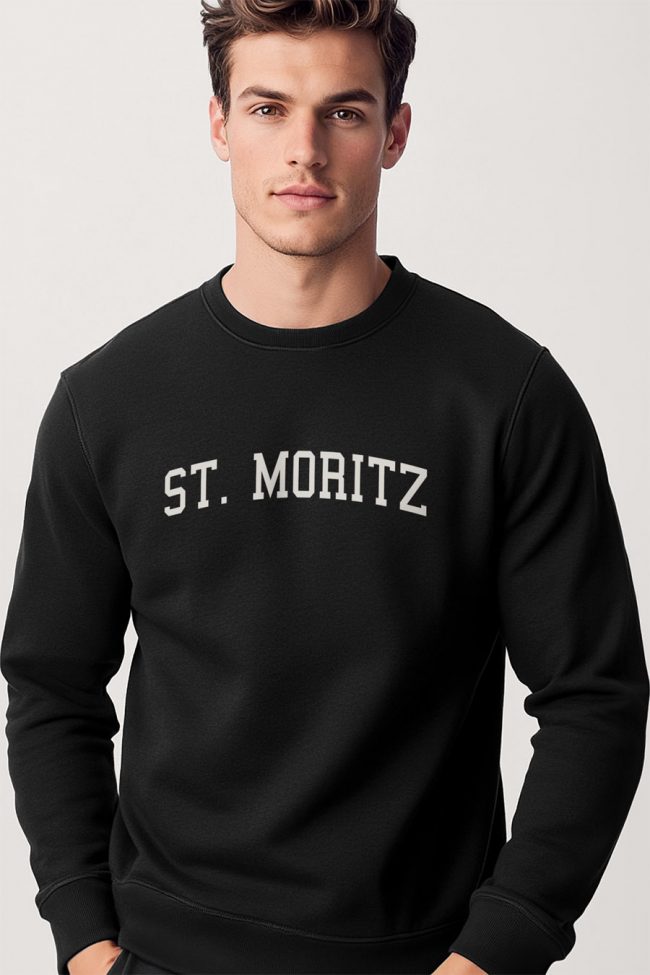 St. Moritz, Φούτερ σε Μαύρο Χρώμα