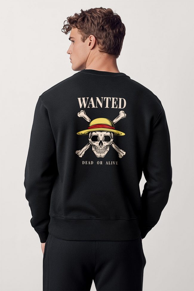 Wanted Dead Or Alive, Φούτερ σε Μαύρο Χρώμα